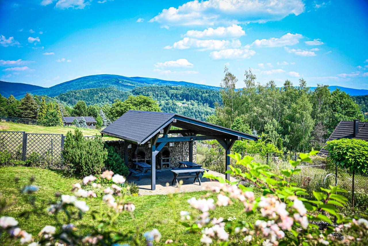 Domek W Gorach - Prywatne Jacuzzi, Sauna, Grota Solna - Panorama Chelm Ski&Spa ミシレニツェ エクステリア 写真